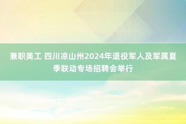 兼职美工 四川凉山州2024年退役军人及军属夏季联动专场招聘会举行