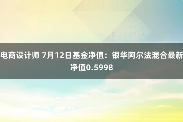 电商设计师 7月12日基金净值：银华阿尔法混合最新净值0.5998