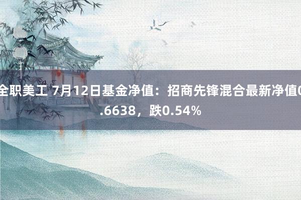 全职美工 7月12日基金净值：招商先锋混合最新净值0.6638，跌0.54%